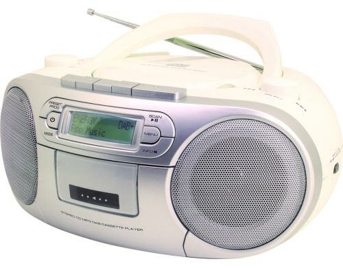 Soundmaster SCD7900WE, DAB+ Boombox CD/MP3, Kassette, 20 Festsenderspeicher