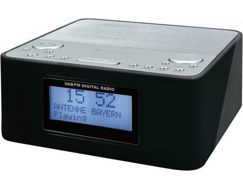 Soundmaster UR170SW, DAB+ Radiowecker Radiowecker mit Festsenderspeicher, schwarz