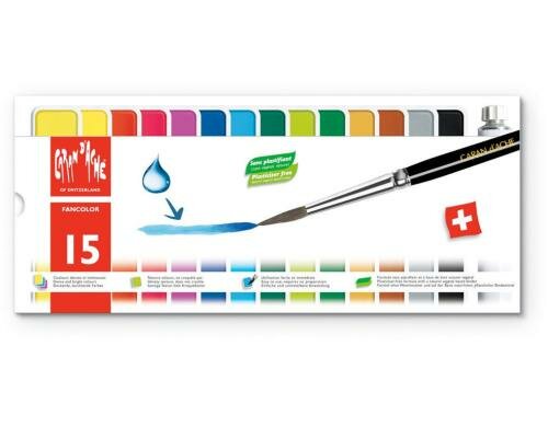 Caran dAche Fancolor Gouache 15 Farbtabletten für werdende Künstler