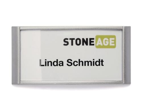 Durable Namenschild Classic mit Kombiklemme 30 x 65 mm, 10 Stück
