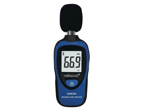 Velleman DEM200 Schallpegel Messgerät MAX/MIN-Funktion, Auflösung: 0.1dB