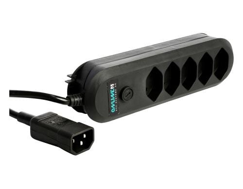Steckdosenleiste 5xT13 10A für ONLINE USV Eingang Kaltgerätestecker 10A