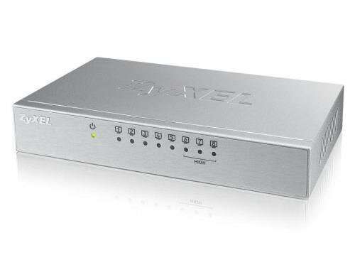 ZyXEL ES-108A V3, 8Port Switch, 10/100Mbit Desktop, 3xQoS Ports, Layer2, Power extern