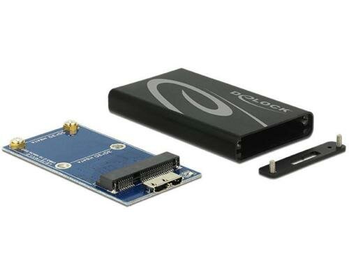 Delock USB.3.0 Gehäuse für mSATA Module Betrieb von mSATA SSDs an USB3.0