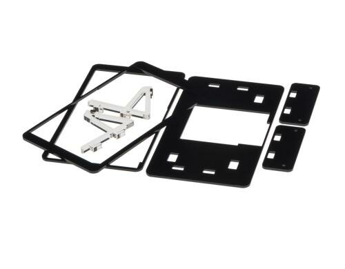 Pimoroni 7 Gehäuse für Rasperry Pi 7 TFT Schwarz, Werkzeuglos zusammenbaubar