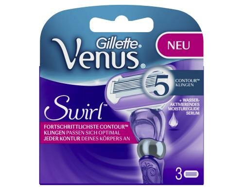 Gillette Venus Klingen Swirl 3er Contour-Klingen