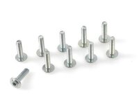 Linsen-Flanschkopfschraube M3X6 10 Stück, Stahl, mit...