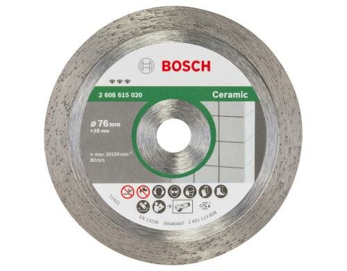 BOSCH Diamanttrennscheibe für Keramik Durchmesser 76mm