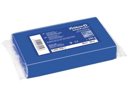 Pelikan Nakiplast 681 Wachsknete blau 650g, dauerplastisch, mit Bienenwachst