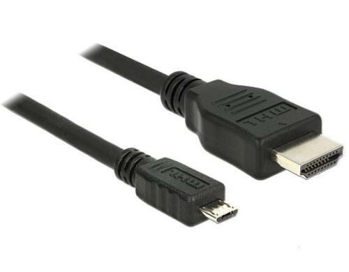 Delock MHL 3.0 zu HDMI Kabel 5m, 4K Support für Smartphone/Tablet an TV/Monitor
