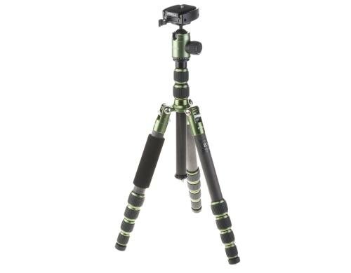 Pro.J Carbon Stativ 45834 grün 5-teilig, inkl. Kugelkopf