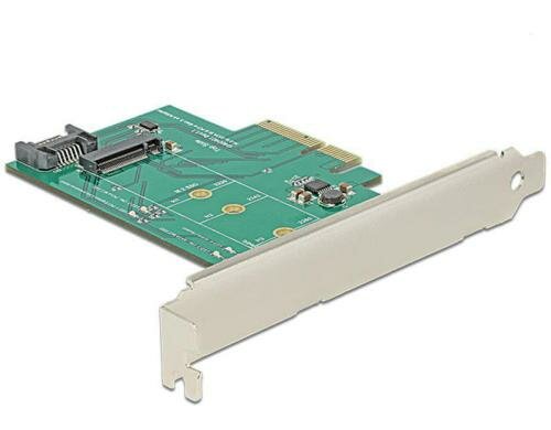 DeLock PCI-Express-x4 Kontroller 1x M.2 Modul PCI-Ex oder SATA basierend