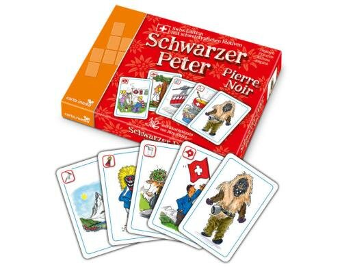 Schweizer Schwarzer Peter Spiel Alter: 4+, 2-6 Spieler,