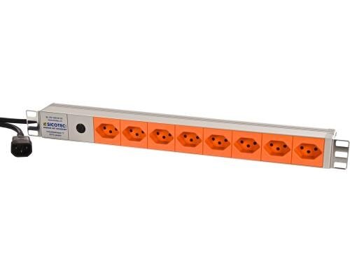 SICOTEC-USV Steckdosenleiste, 8xT13 USV Steckdosenleiste 19 8xT13