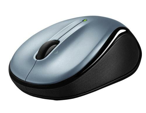 Logitech M325 wireless Mouse für Notebook USB Unifying-Empfänger, light silver
