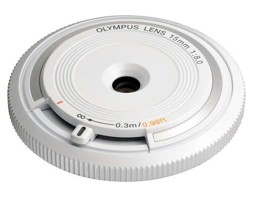 Olympus Objektivdeckel 15mm f/8.0 weiss