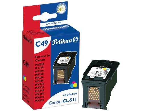 Tinte Pelikan CL-511 tricolor 3x4,5ml