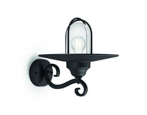 Philips myGarden Wandleuchte 16270/30/PN,sw ohne Leuchtmittel, max.1x60W, outdoor IP44,