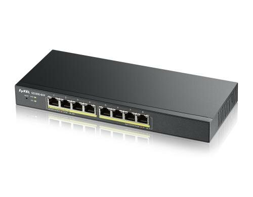 ZyXEL GS1900-8HP v2, 8Port-Switch, Gigabit, 8xPoE , Web-managed, internes NT