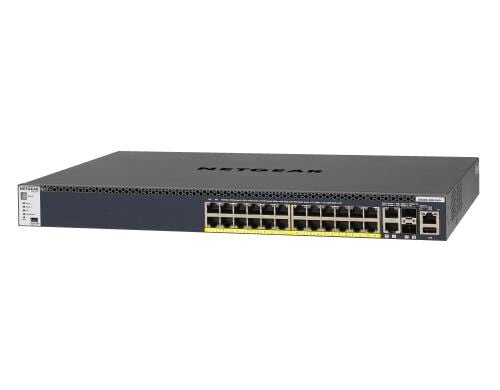 Netgear GSM4328PA: 24Port PoE+ Switch,4x10G Managed, 24x PoE+ 480 Watt, 19
