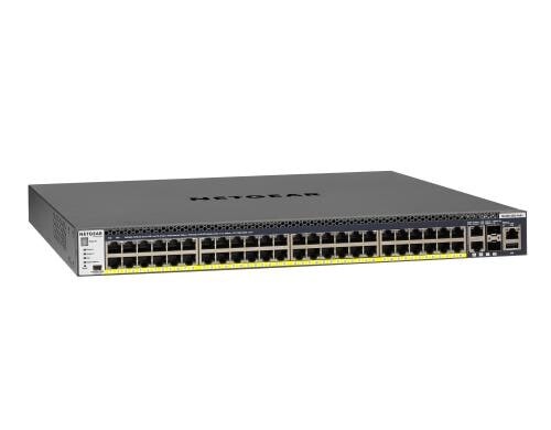 Netgear GSM4352PA: 48Port PoE+ Switch,4x10G Managed, 48x PoE+ 480 Watt, 19