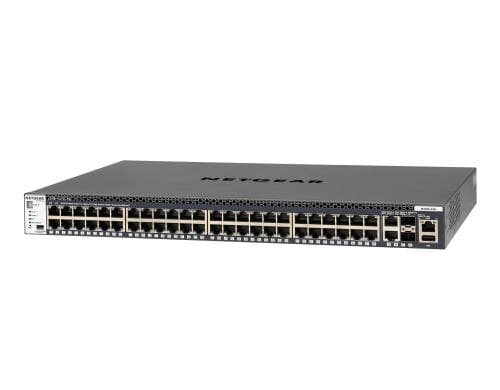 Netgear GSM4352S: 48Port Switch,4x10G Managed, 19, red. PSU