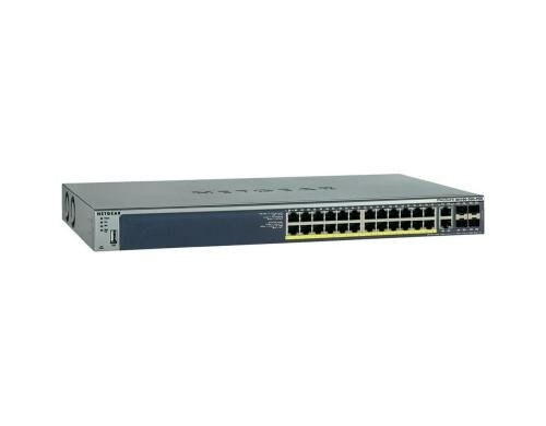 Netgear GSM7226LP: 26Port PoE+ Switch,4xSFP 24x PoE+ 192 Watt, Rack mount,