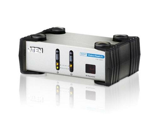 Aten 2Port DVI-Switchbox. 1920x1200 Ein Monitor/Beamer an 2 PCs