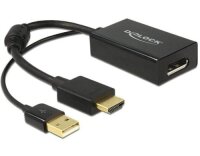 Monitoradapter HDMI zu DP1.2, schwarz HDMI-Stecker auf...
