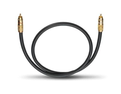 Oehlbach Subwoofer Kabel NF 214 Sub 1.0m Cinch männlich/ Cinch männlich, schwarz