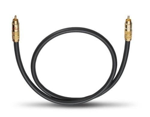 Oehlbach Subwoofer Kabel NF 214 Sub 2.0m Cinch männlich/ Cinch männlich, schwarz