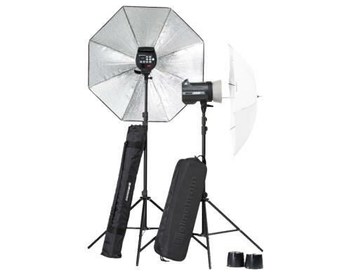 Elinchrom Compact BRX 250/250 2x BRX 250, Schirmen, EL-Skyport Transmitte