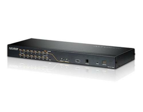 Aten KH2516A: 16 Port 2 Konsol Cat-KVM, PS/2, USB, VGA, 1600x1200, 19, schwarz