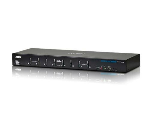 Aten CS1788: DVI KVM Switch, 8Port inkl.2 Kabelsätze 1.8 Meter, Dual Link