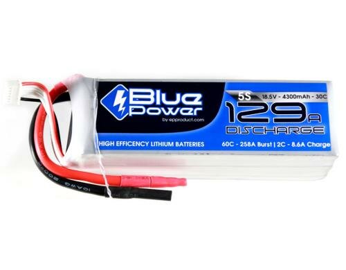 EP BluePower LiPo-Akku 18.5V 4300mAh 30C 42.1x45x136mm 520g