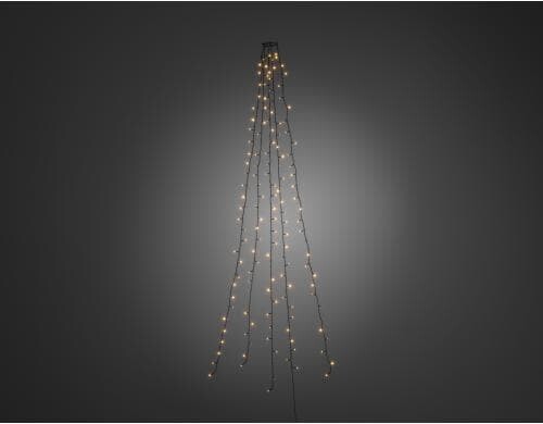 Konstsmide Baummantel LED, 5x40 LED, Indoor Bernsteinfarben, Kabel dunkelgrün