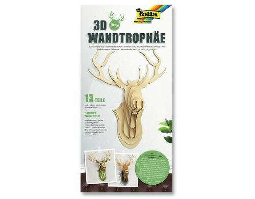 Folia 3D Wandtrophäe Hirsch