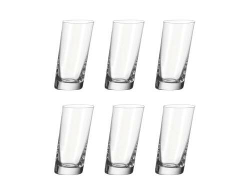 Leonardo Glas Stamper Pisa 370ml 6er Set