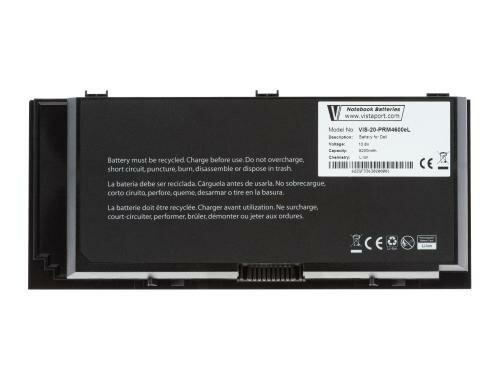 Vistaport Notebook Batteries für Dell LiIon, 10.8V, 5200mAh