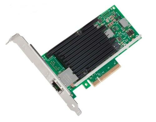 Intel X550-T1: 10Gbps Server Netzwerkkarte 1xRJ45, PCIe-x4 V3, LP+Full Hight