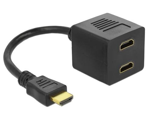 Delock Monitorsplitter HDMI zu 2x HDMI ca: 20cm, passiv