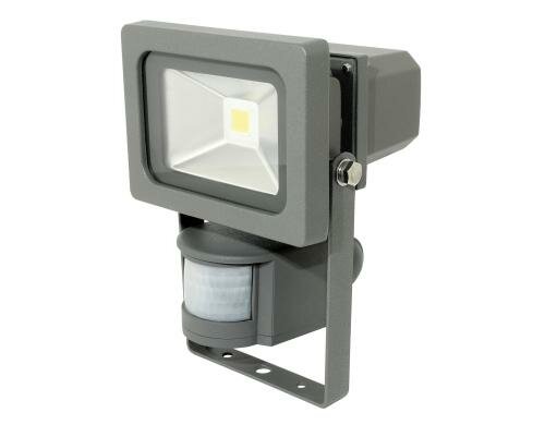 Ledar 10W LED-Strahler, PIR, 700 Lumen, 6500K, 120° Abstrahlwinkel