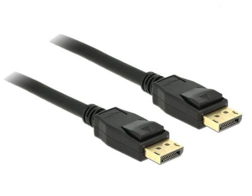 Delock DisplayPort - Displayport Kabel, 1m Schwarz, Auflösung bis 3820 x 2160 @ 60 Hz