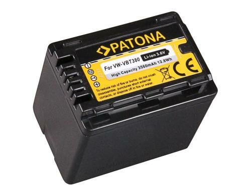 PATONA Akku VBT380, 3560 mAh /3.6V für Panasonic Camcorder