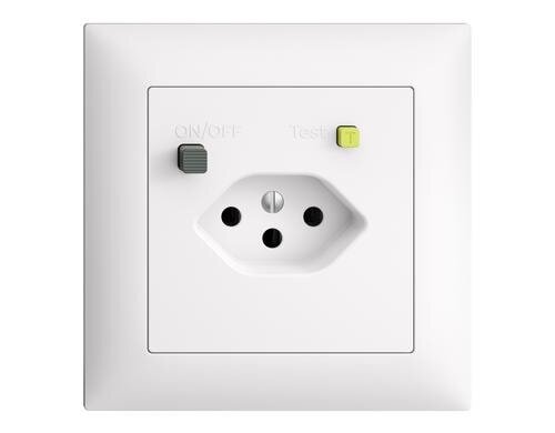 Feller EDIZIOdue FI-Steckdose 1xT13, UP Komplettset mit Rahmen, weiss