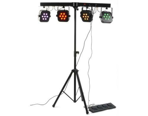 BeamZ Pro LED Parbar Kit 3 Set mit 4 LED Flatpars mit T-Bar