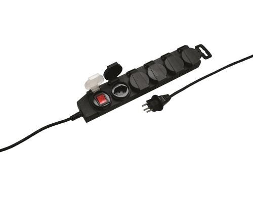 STEFFEN STEBA DRY Steckdosenleiste 5xT13 IP44, mit Schalter, 3m Gd-Kabel, bis -25C