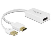 Monitoradapter HDMI zu DP1.2, weiss HDMI-Stecker auf...