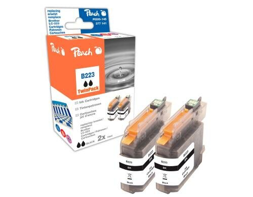 Peach Tinte Brother LC-223bk Twinpack black 2x 16ml 685 Seiten