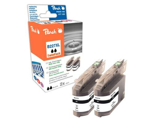 Peach Tinte Brother LC-223XLbk Twinp. black 2x 28ml 1350 Seiten
